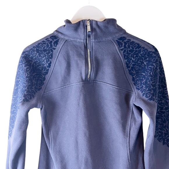 Lululemon Floral Flock Pullover‎ Midnight Navy Size 6 - Picture 7 of 11